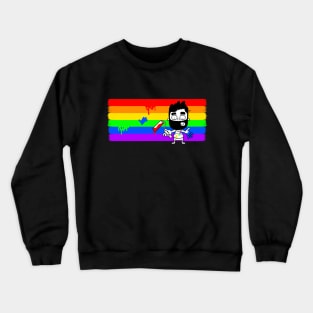 Pocket Gay Painting Pride Crewneck Sweatshirt